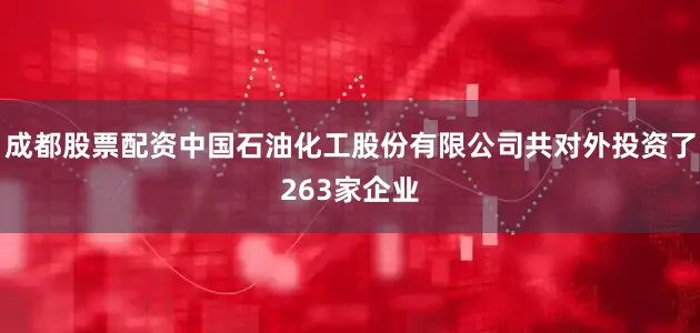 成都股票配资中国石油化工股份有限公司共对外投资了263家企业