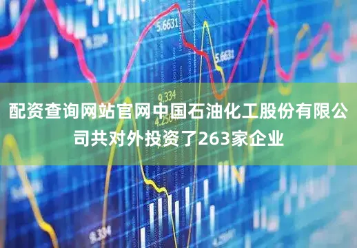 配资查询网站官网中国石油化工股份有限公司共对外投资了263家企业